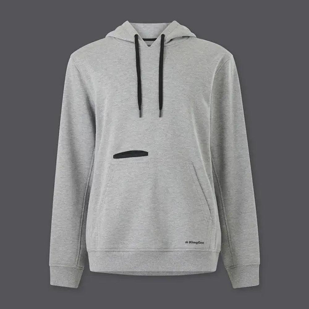 KingGee K05008 Originals Hoodie - Warm Brushed Fleece with Pockets and Drawcord Hood - Brand Workwear
