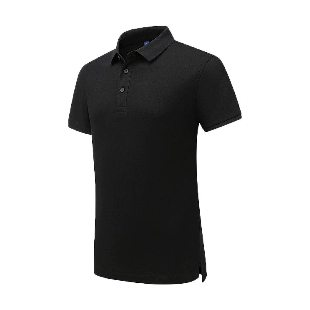 Custom Logo Black Polo Team Shirts - Comfortable and Durable for Restaurants, Pizza Shops, and Work Teams - Brand Workwear