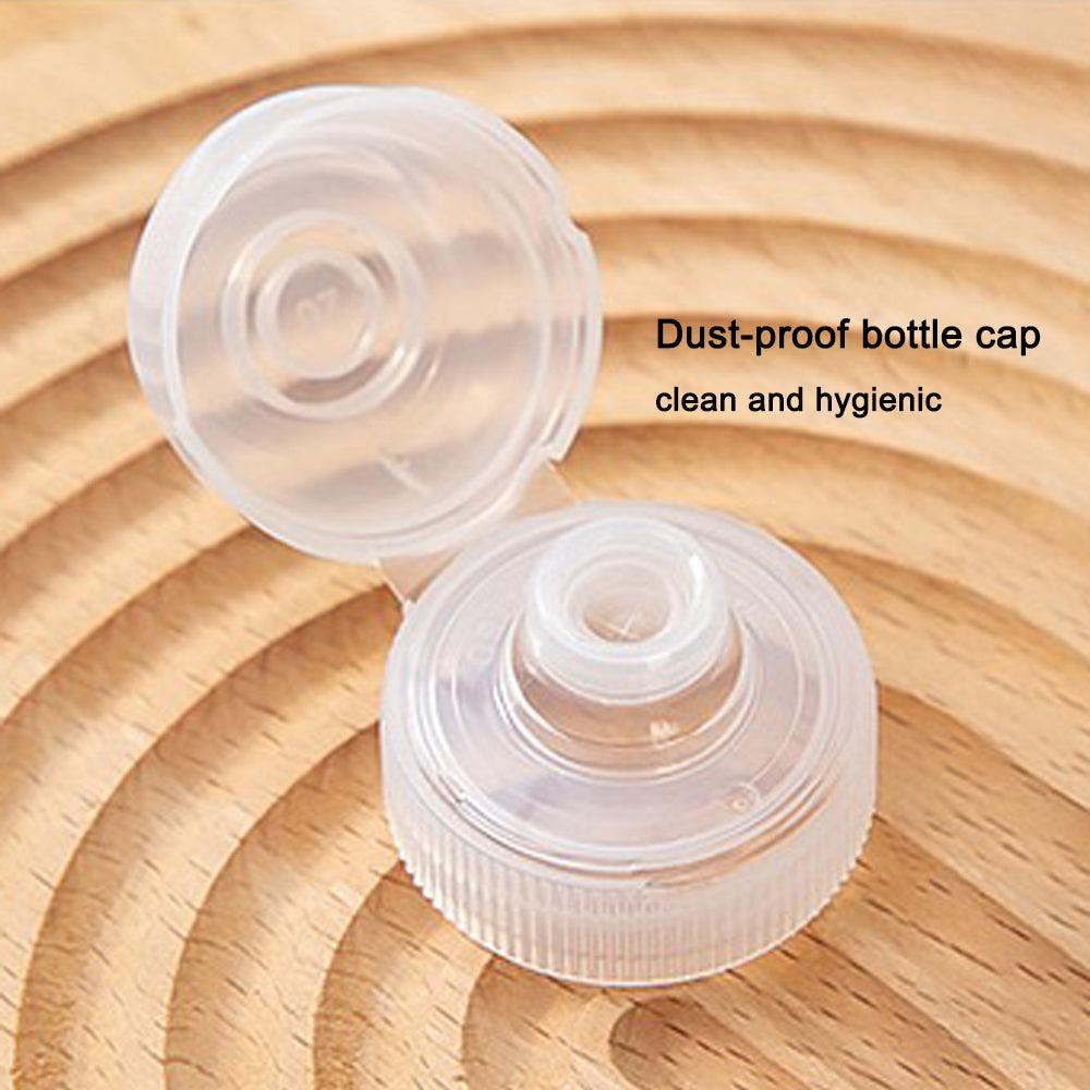 Set of 5 Squeeze Sauce & Oil Bottles - 1000ml & 500ml - No-Leak, Invertible, Transparent PVC - Brand Workwear