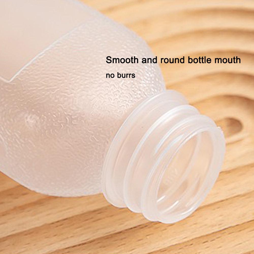 Set of 5 Squeeze Sauce & Oil Bottles - 1000ml & 500ml - No-Leak, Invertible, Transparent PVC - Brand Workwear